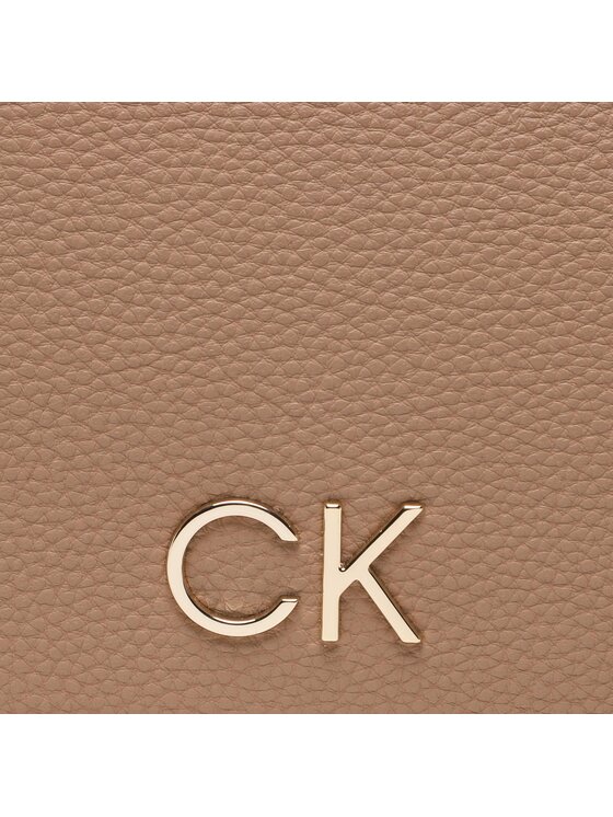 Calvin Klein Torebka Re-Lock Shoulder Bag W/Flap K60K610455 Brązowy zdjęcie nr 2