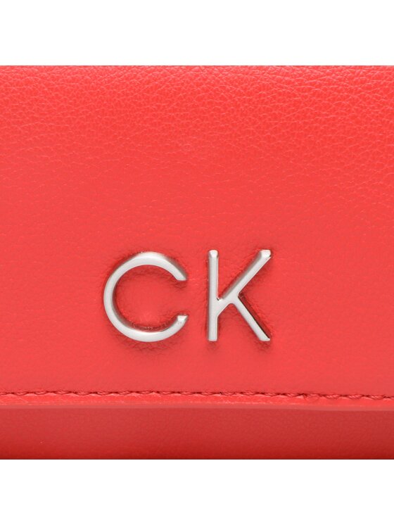 Calvin Klein Torebka Re-Lock Trifold Sm W/Strap K60K611010 Czerwony zdjęcie nr 2
