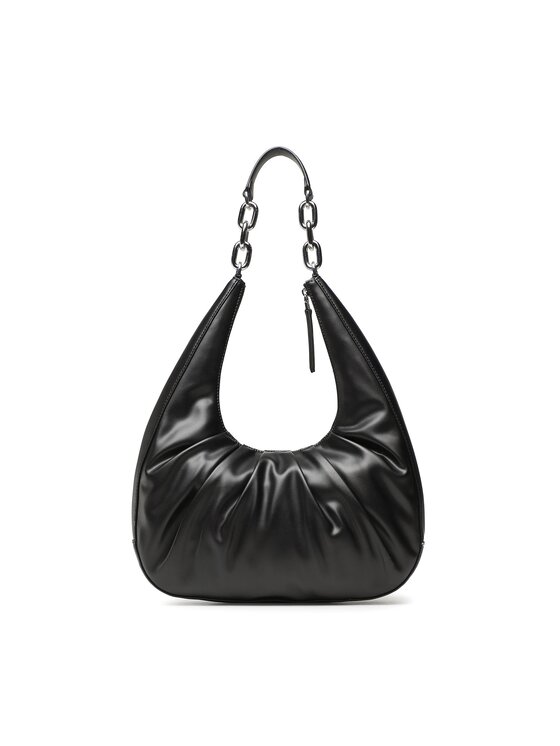 Calvin Klein Torebka Soft Cres Shoulder Bag Md K60K610421 Czarny zdjęcie nr 4