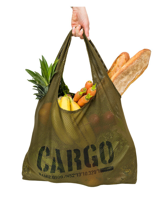 Cargo By Owee Torba na zakupy Torba Shopper Mesh Olive Zielony
