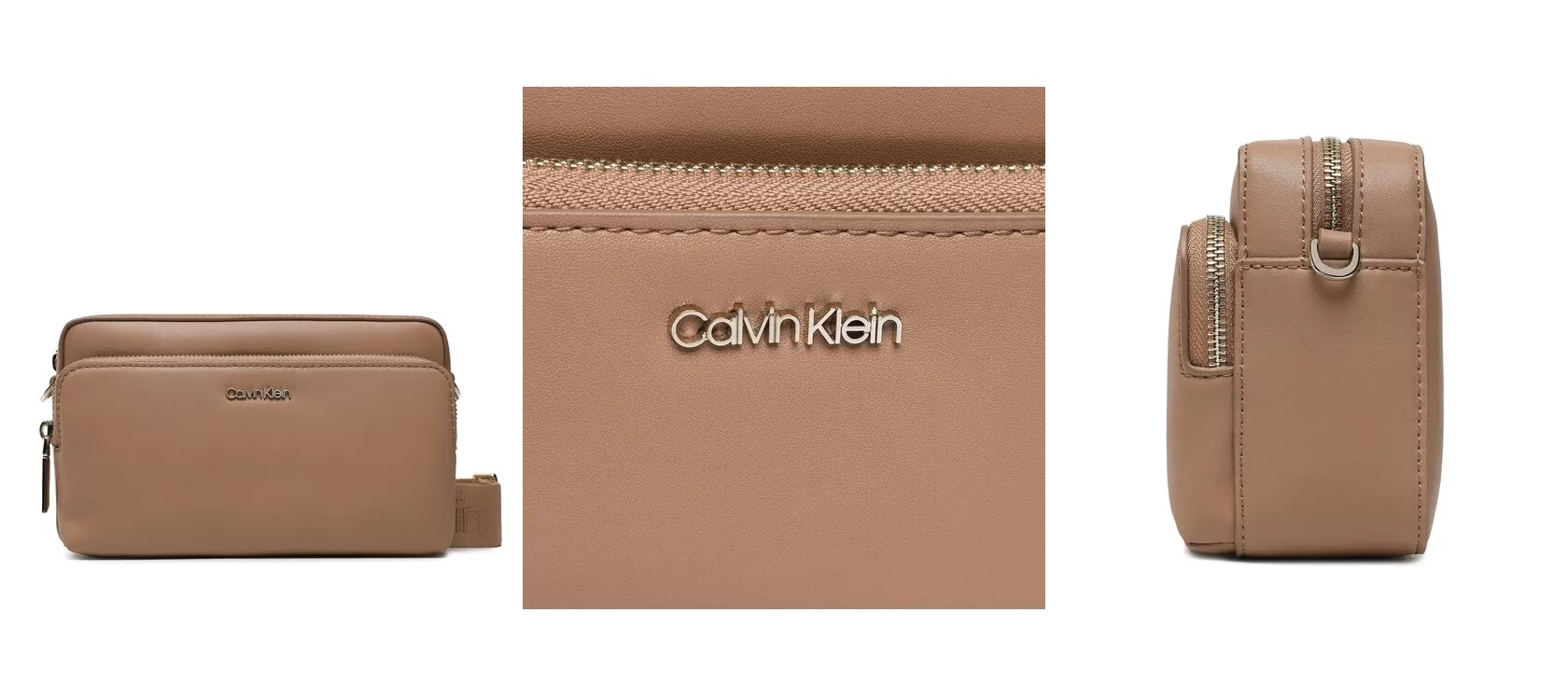 Calvin Klein Torebka Ck Must Camera Bag W/Pckt Lg K60K608410 Brązowy