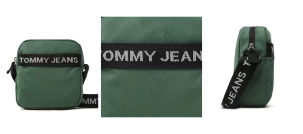 Tommy Jeans Saszetka Tjm Essential Square Reporter AM0AM11177 Zielony