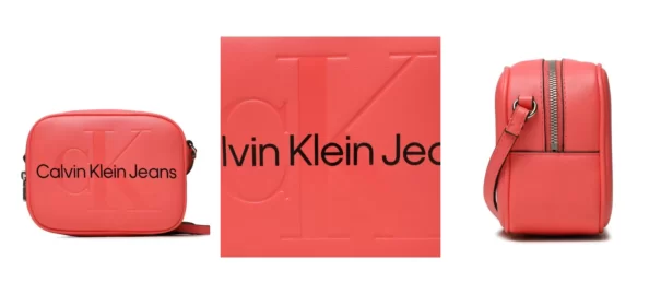 Calvin Klein Jeans Torebka Sculpted Camera Bag 18 Mono K60K610275 Koralowy