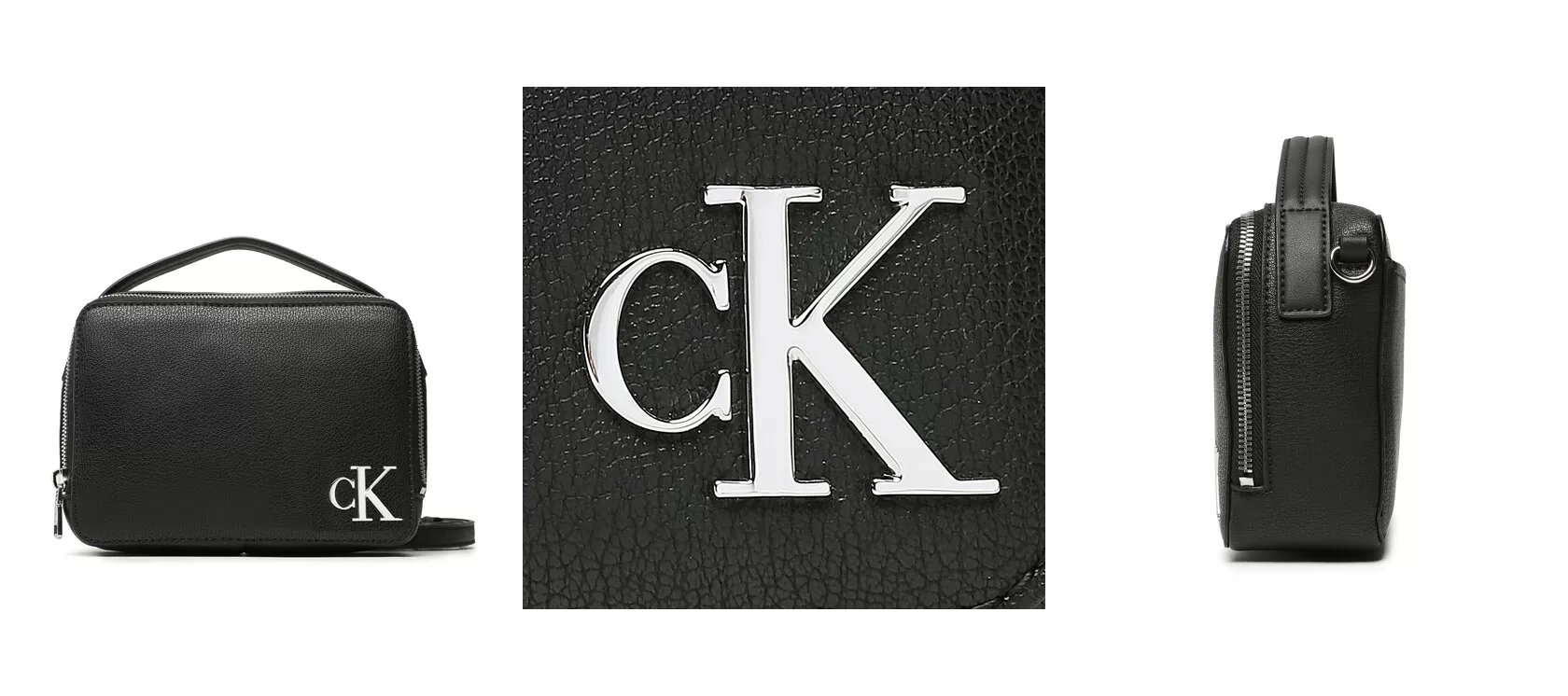 Calvin Klein Jeans Torebka Minimal Monogram Camera Bag 18 K60K610331 Czarny