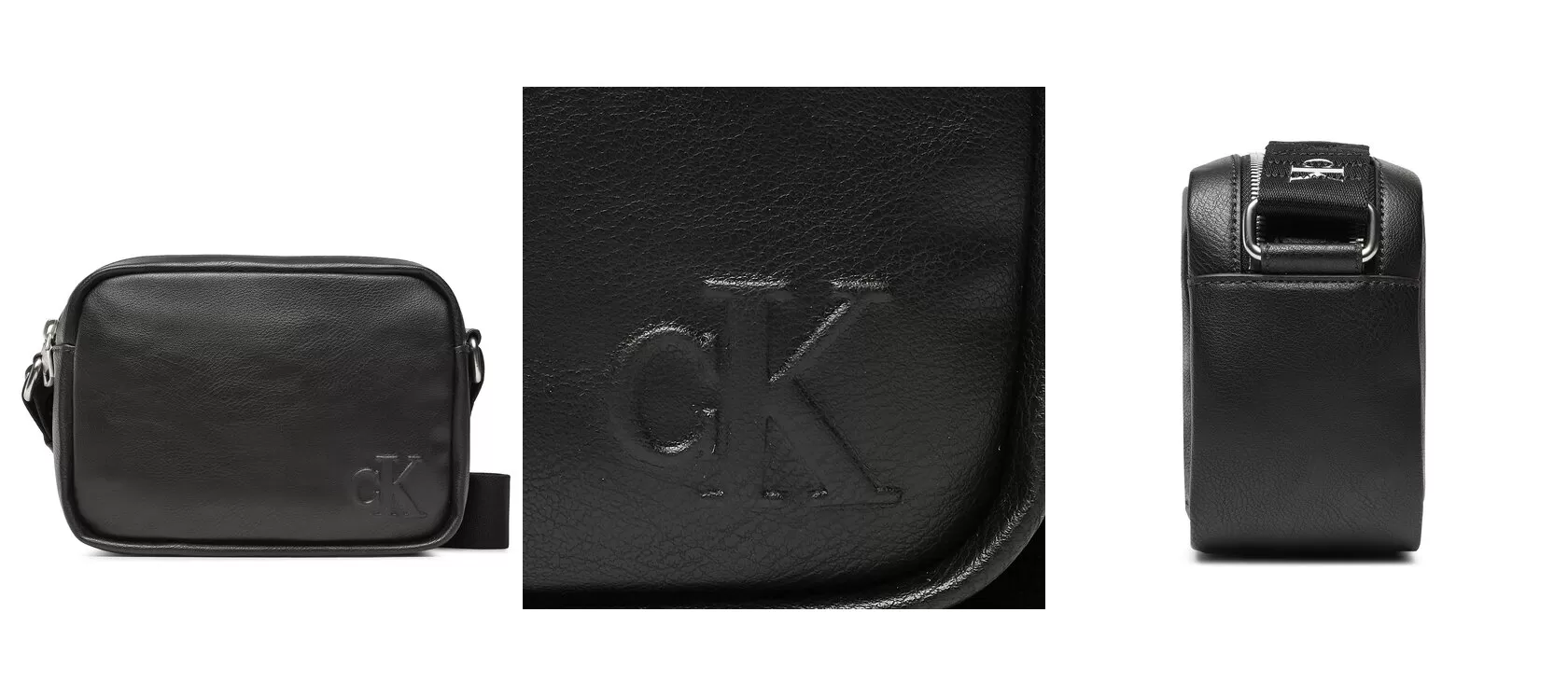 Calvin Klein Jeans Torebka Ultralight Dbl Zip Camera Bag21 K60K610326 Czarny