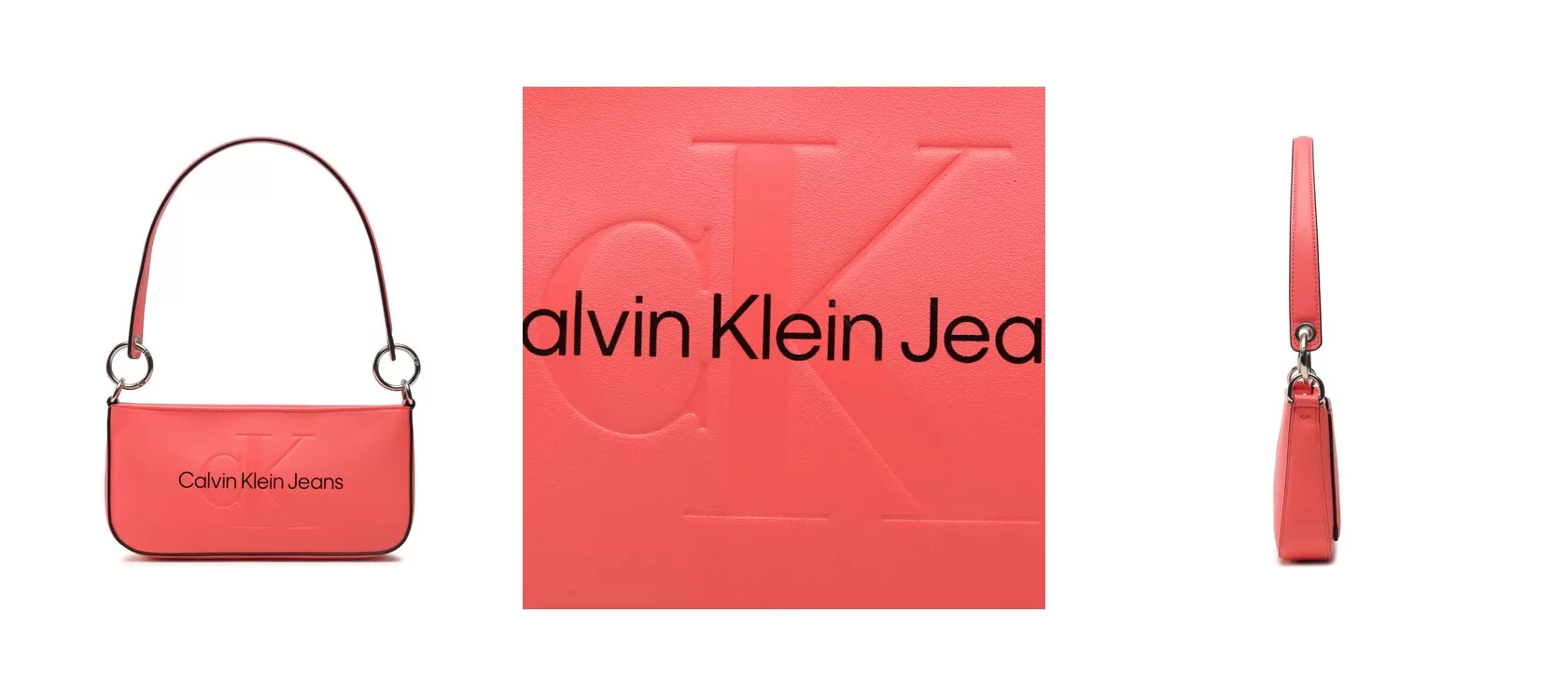Calvin Klein Jeans Torebka Sculpted Shoulder Pouch25 Mono K60K610679 Koralowy