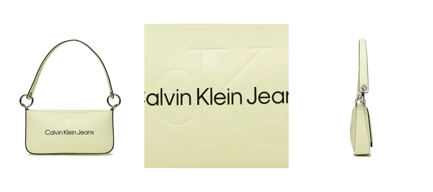 Calvin Klein Jeans Torebka Sculpted Shoulder Pouch25 Mono K60K610679 Żółty