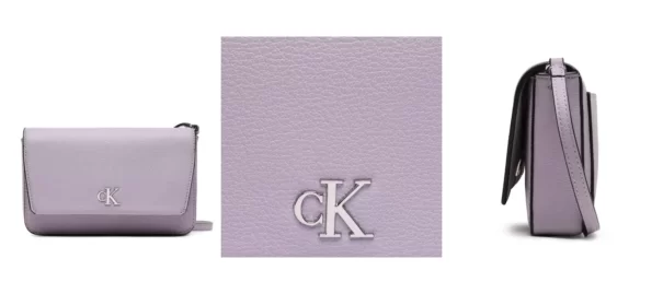 Calvin Klein Jeans Torebka Minimal Monogram Wallet W/Strap K60K610704 Fioletowy