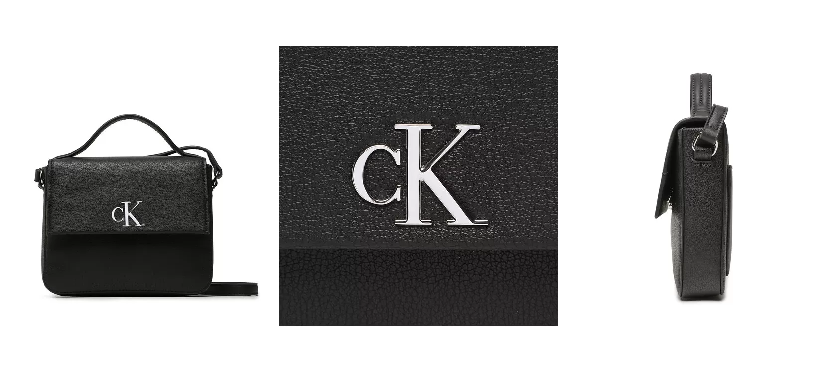 Calvin Klein Jeans Torebka Minimal Monogram Boxy Flap Cb19 K60K610330 Czarny
