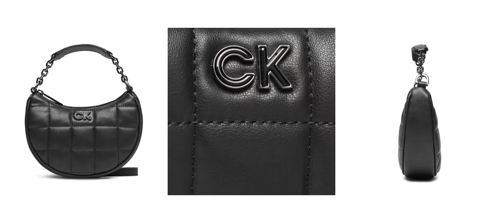 Calvin Klein Torebka Re-Lock Quil Cress Mini Bag K60K610442 Czarny