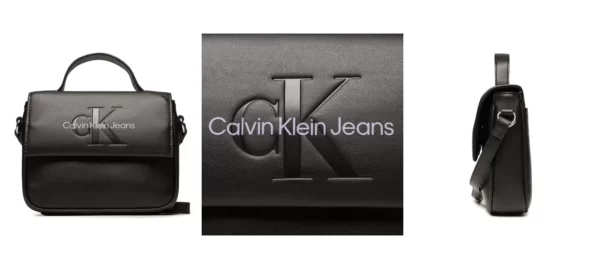 Calvin Klein Jeans Torebka Sculpted Boxy Flap Cb20 Mono K60K610829 Czarny