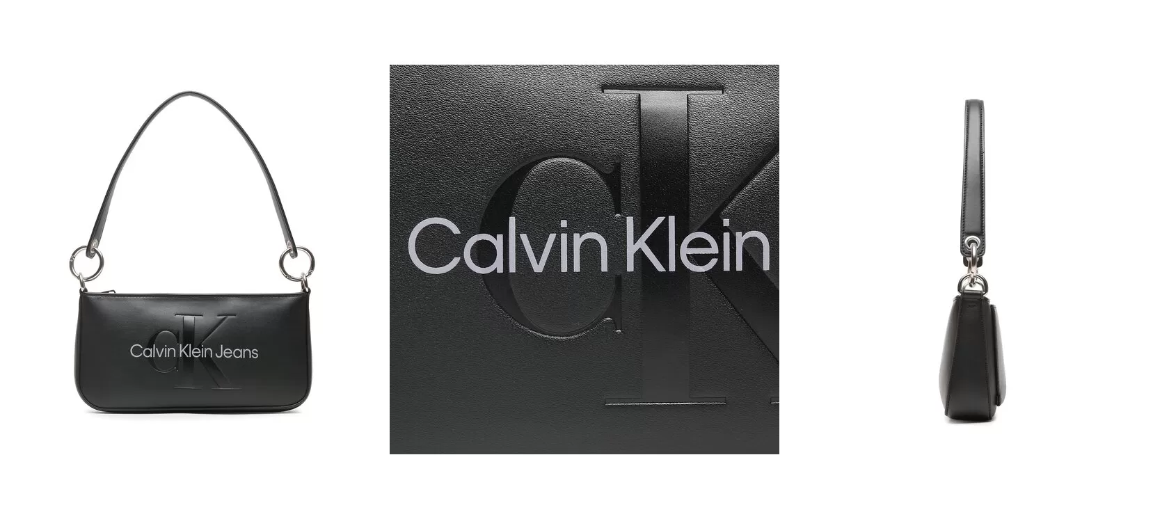 Calvin Klein Jeans Torebka Sculpted Shoulder Pouch25 Mono K60K610679 Czarny