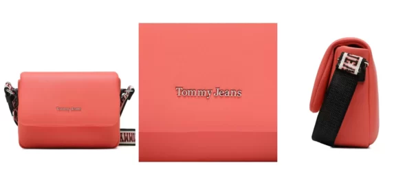 Tommy Jeans Torebka Tjw City Girl Flap Crossover AW0AW14965 Koralowy