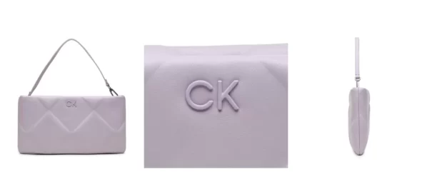 Calvin Klein Torebka Re-Lock Quilt Conv Clutch K60K610771 Fioletowy