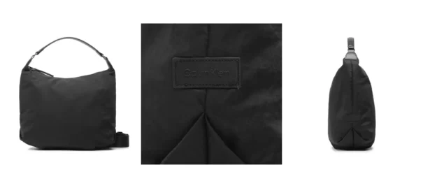 Calvin Klein Torebka Ck Nylon Cony Shoulder Bag Md K60K610434 Czarny