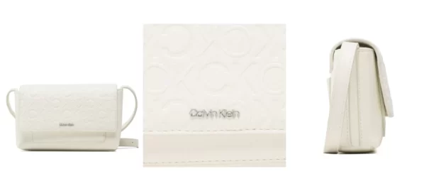 Calvin Klein Torebka Ck Must Mini Bag Emb Mono K60K610943 Écru