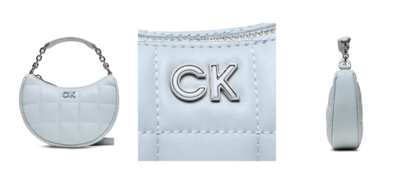 Calvin Klein Torebka Re-Lock Quilt Cres Mini Bag K60K610442 Niebieski