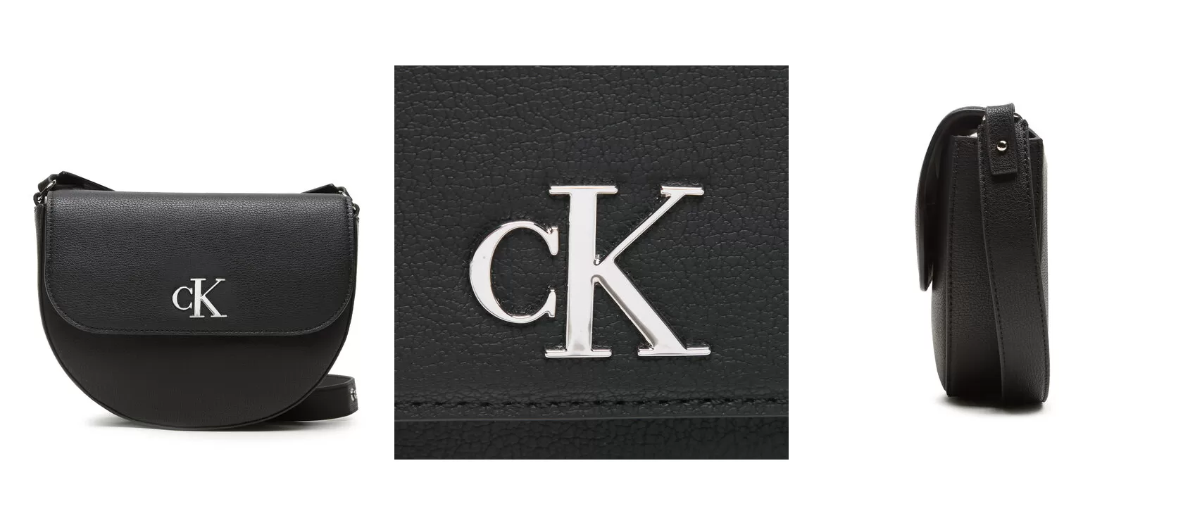 Calvin Klein Jeans Torebka Minimal Monogram Saddle22 K60K610842 Czarny