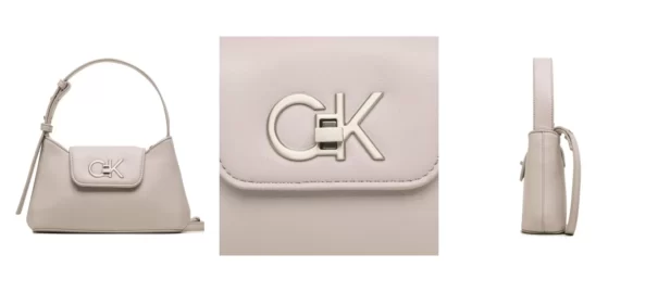 Calvin Klein Torebka Re-Lock Crossbody W/Flap Sm K60K610770 Fioletowy