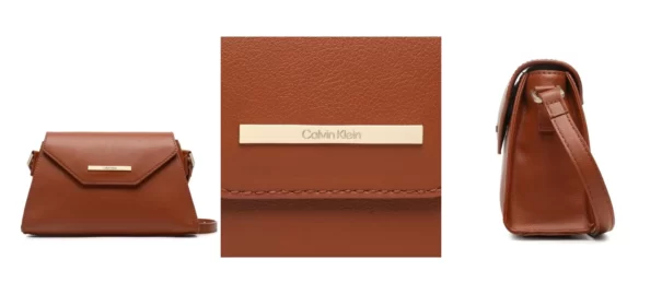 Calvin Klein Torebka Daily Dressed Crossbody W/Flap K60K610730 Brązowy
