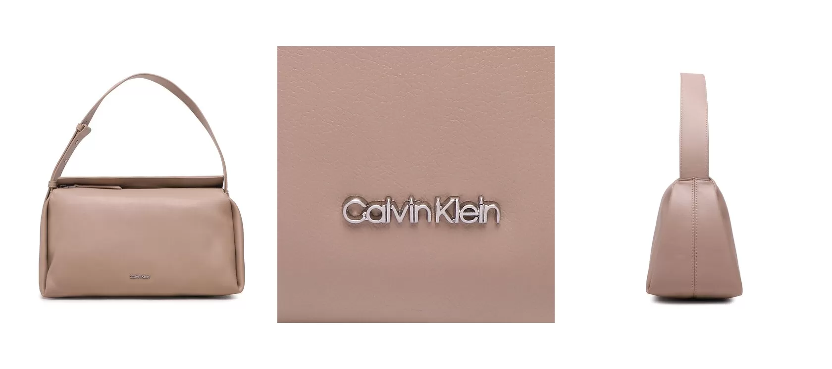 Calvin Klein Torebka Elevated Soft Shoulder Bag Sm K60K610756 Beżowy