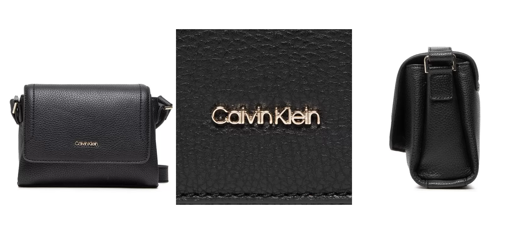 Calvin Klein Torebka Ck Elevated Crossbody W/Flap K60K609850 Czarny