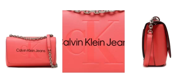 Calvin Klein Jeans Torebka Sculpted Ew Flap Conv25 Mono K60K607198 Koralowy