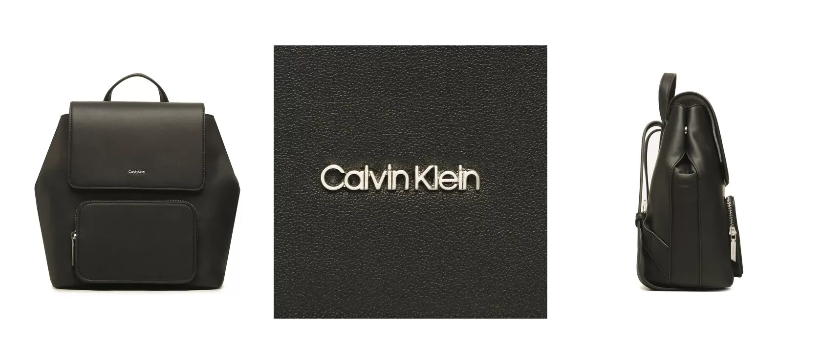 Calvin Klein Plecak Ck Must Campus Backpack W/Flap K60K610742 Czarny