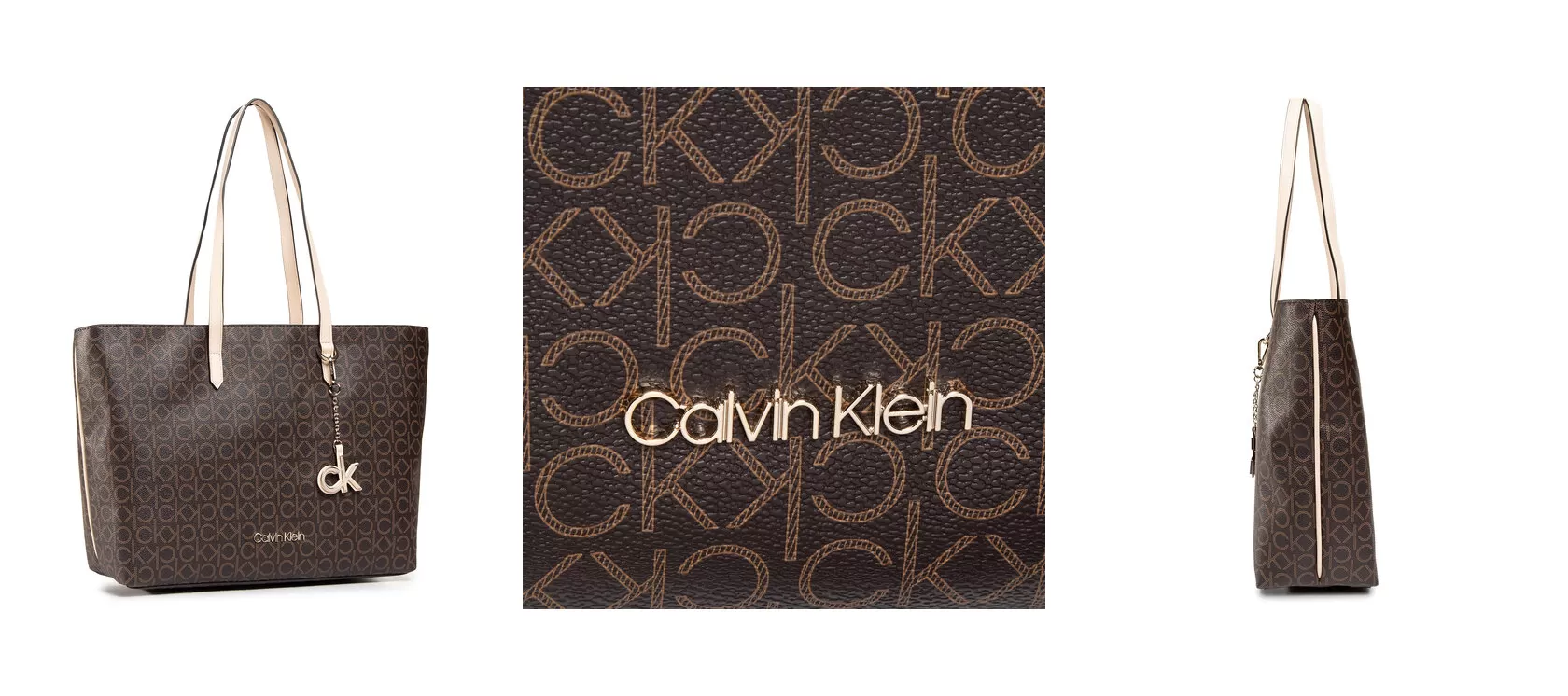 Calvin Klein Torebka Shopper Md K60K607427 Brązowy