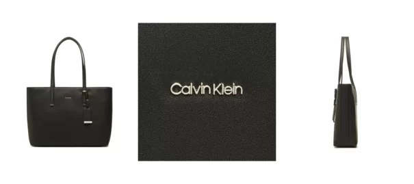 Calvin Klein Torebka Ck Must Shopper Md K60K610736 Czarny