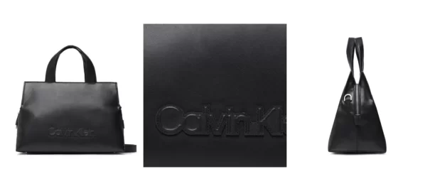 Calvin Klein Torebka Ck Neat Tote Lg K60K610435 Czarny