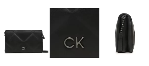Calvin Klein Torebka Re-Lock Quilt Shoulder Bag K60K611021 Czarny