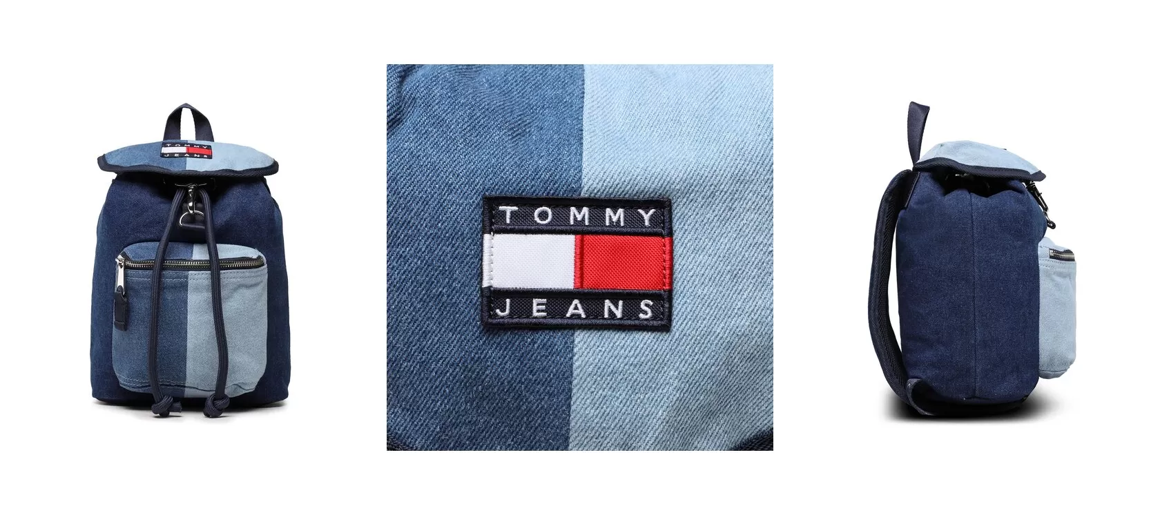 Tommy Jeans Plecak Tjw Heritage Backpack Denim AW0AW14821 Granatowy