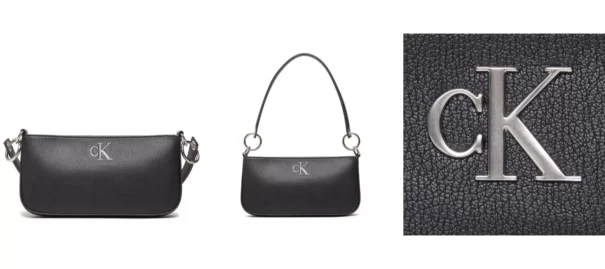 Calvin Klein Torebka Minimal Monogram Shoulder Bags K60K610084 Czarny