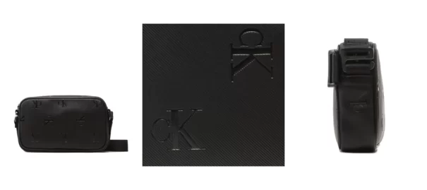 Calvin Klein Jeans Torebka Monogram Soft Camera Bag22 Aop K50K510498 Czarny