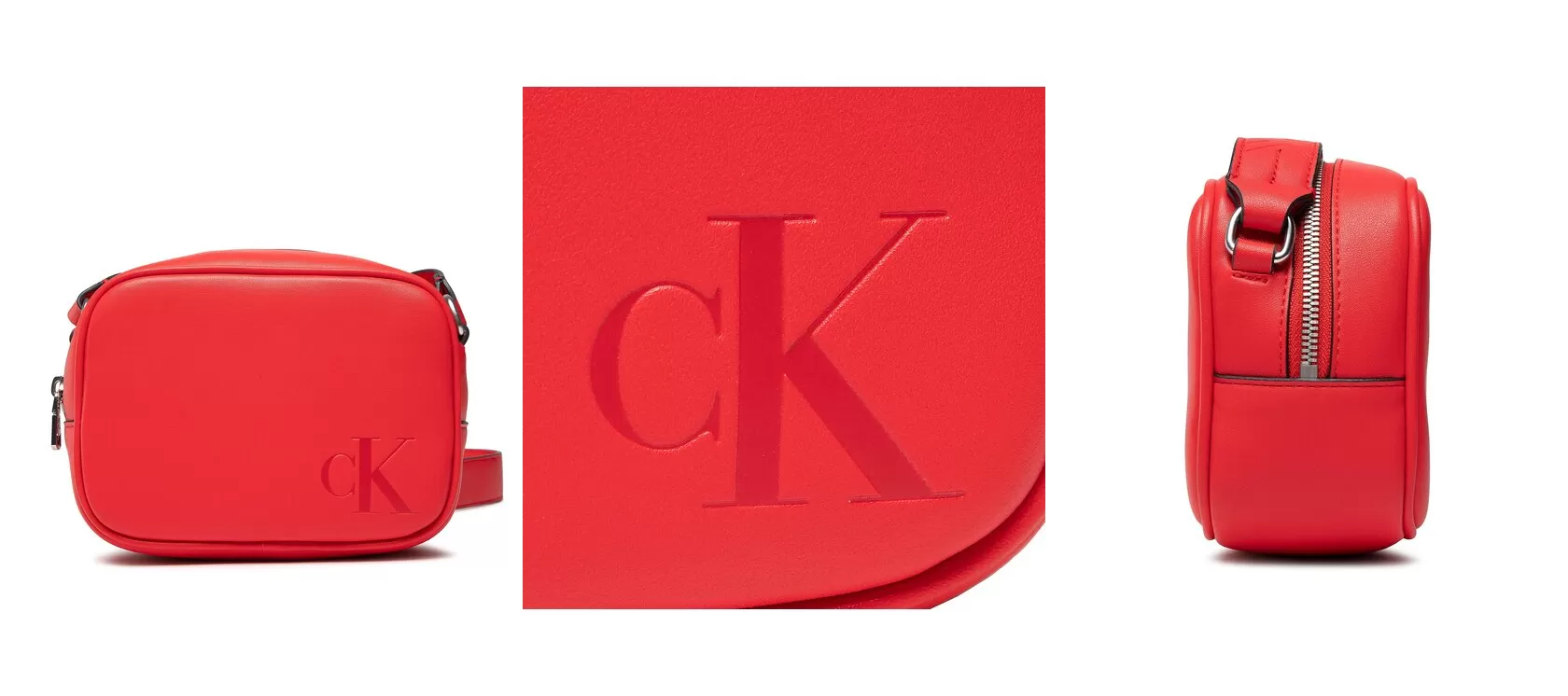 Calvin Klein Jeans Torebka Sculpted Camera Bag18 Mono K60K610065 Czerwony