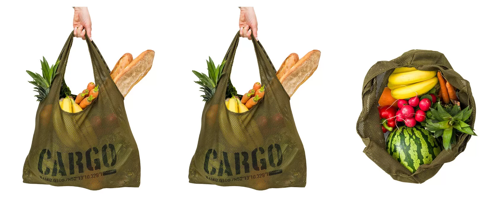 Cargo By Owee Torba na zakupy Torba Shopper Mesh Olive Zielony