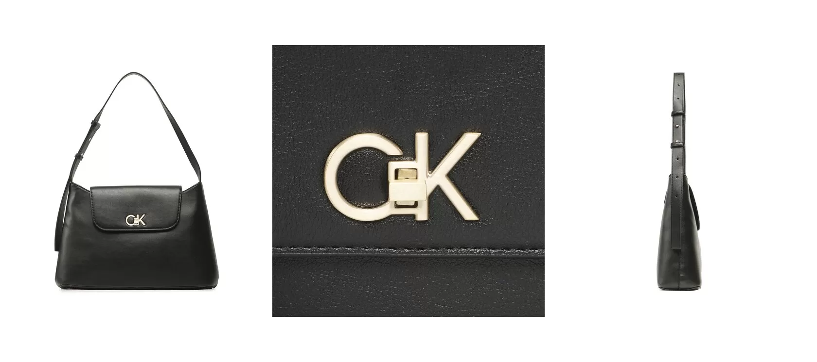 Calvin Klein Torebka Re-Lock Tote Md K60K610773 Czarny