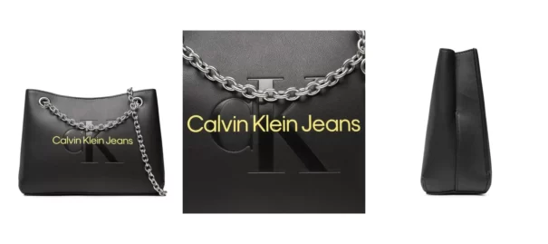 Calvin Klein Jeans Torebka Sculpted Shoulder Bag 24 Mono K60K607831 Czarny