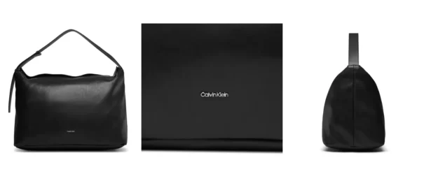 Calvin Klein Torebka Elevated Soft Shoulder Bag Lg K60K610752 Czarny