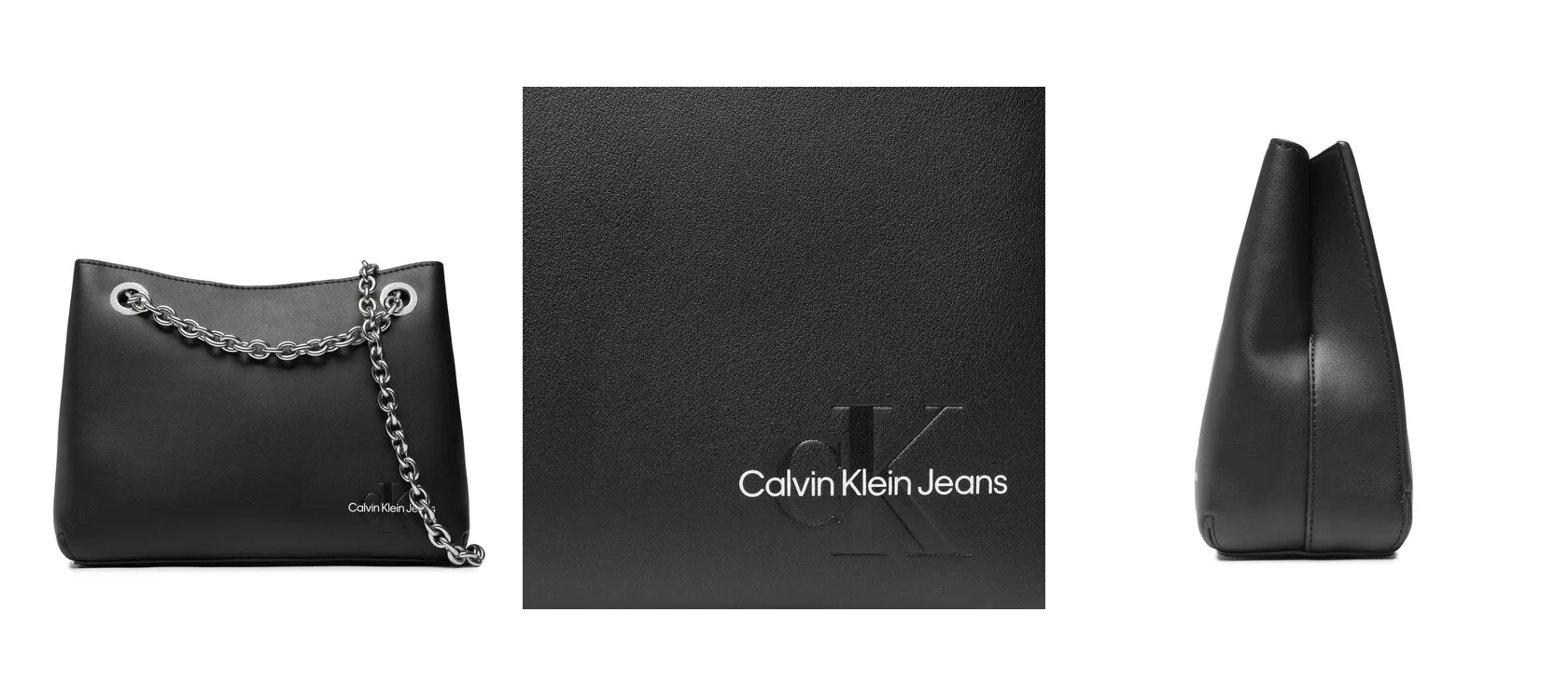 Calvin Klein Jeans Torebka Sculpted Shoulder Bag W/Chain24 K60K610565 Czarny