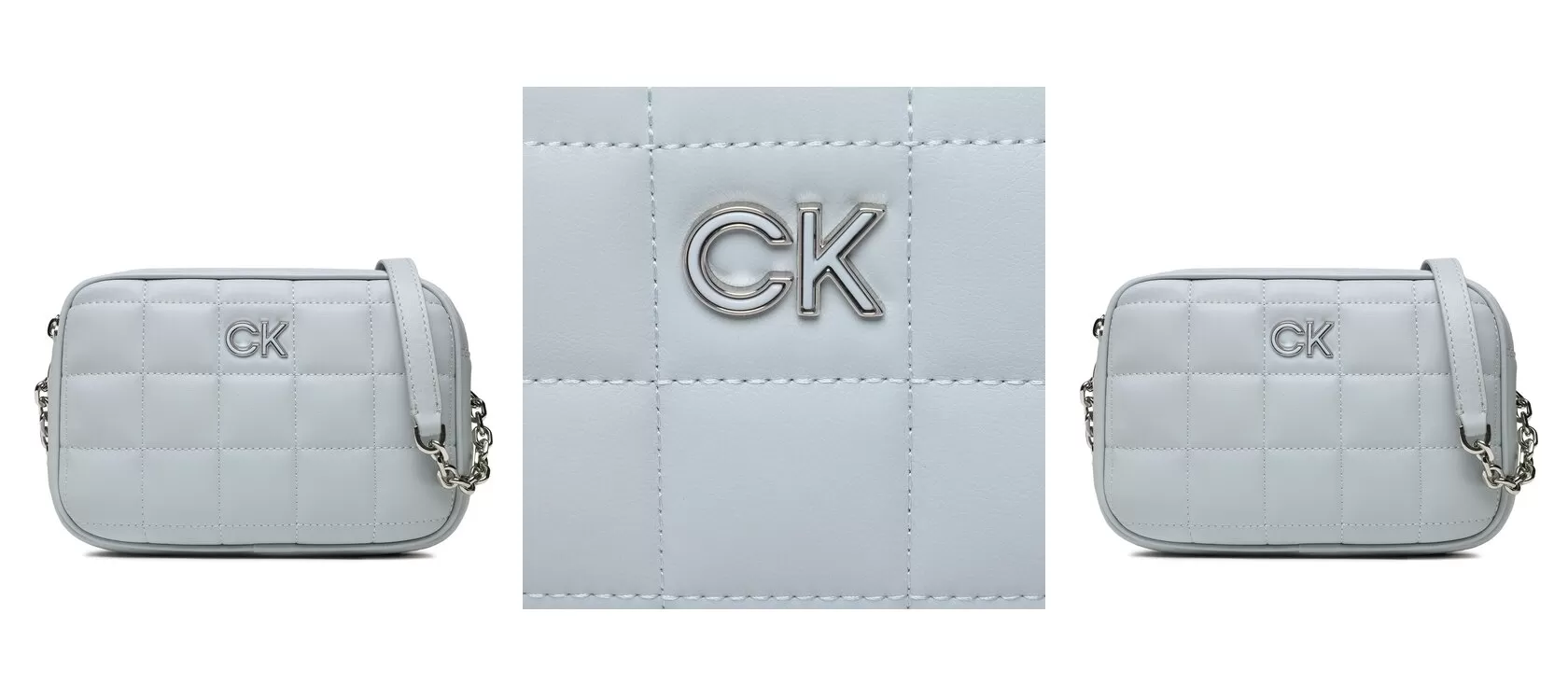 Calvin Klein Torebka Re-Lock Quilt Camera Bag K60K610445 Niebieski