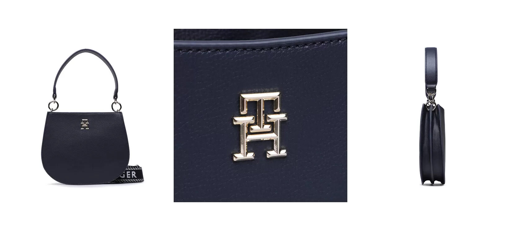 Tommy Hilfiger Torebka Tommy Life Med Crossover AW0AW14472 Granatowy