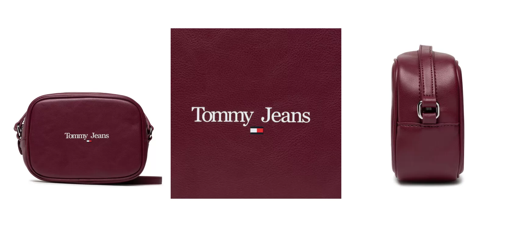 Tommy Jeans Torebka Tjw Essential Pu Camera Bag AW0AW12546 Bordowy
