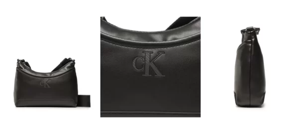 Calvin Klein Torebka Sleek Round Sb22 Solid K60K610402 Czarny