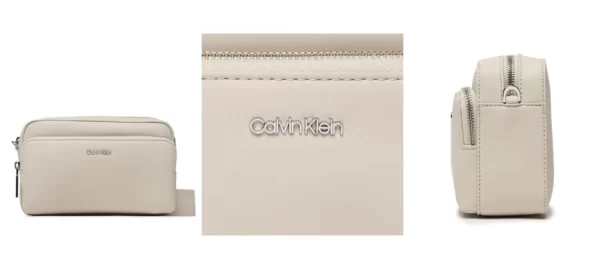 Calvin Klein Torebka Ck Must Camera Bag W/Pckt Lg K60K608410 Beżowy