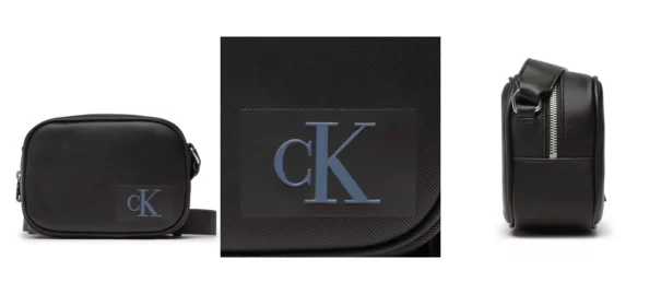 Calvin Klein Jeans Torebka Sculpted Camera Bag18 Twill K60K610304 Czarny