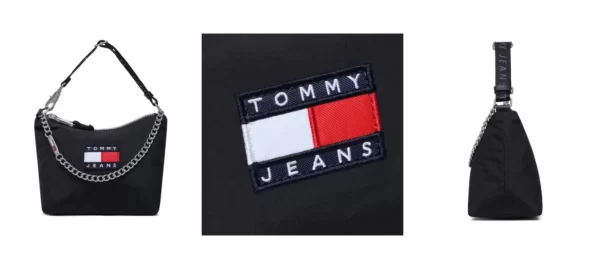 Tommy Jeans Torebka Tjw Heritage Shoulder Bag AW0AW14112 Czarny