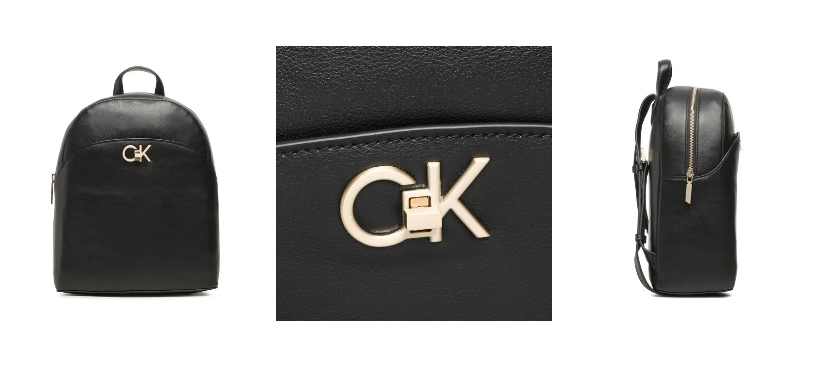 Calvin Klein Plecak Re-Lock Domed Backpack K60K610772 Czarny