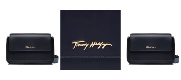 Tommy Hilfiger Torebka Iconic Tommy Shoulder Bag AW0AW12308 Granatowy